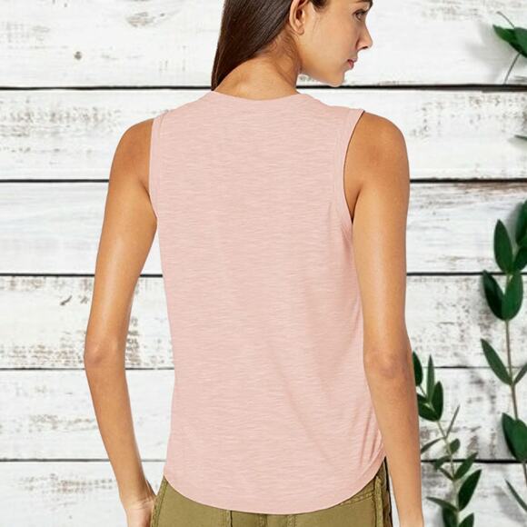 Jessica Simpson Pink Summer Graphic Tank Top Size L - Picture 2 of 7